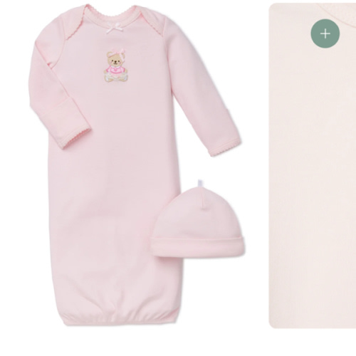 Pink Bear Sleeper Gown And