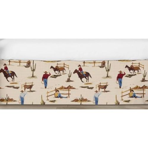 Sweet Jojo Designs Boy Baby Crib Bed Skirt Wild West Cowboy Multicolor