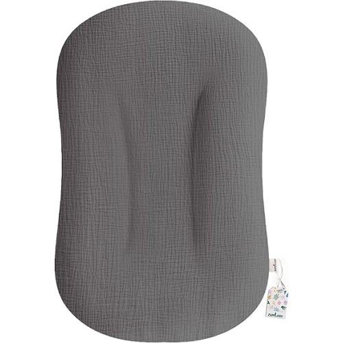 Muslin Baby Lounger Cover - Organic Cotton Baby Pillow Lounger Cover for Newborn - Soft and Breathable Infant Pillow Lounger Cover - Covers Only