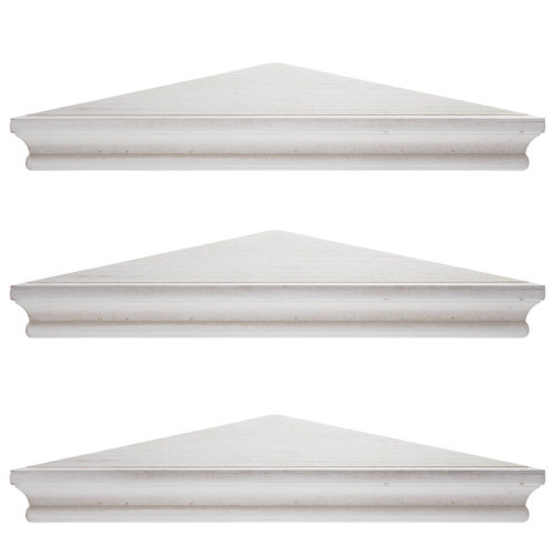 Alcott Hill® Caloundra Wood Corner 3 Piece Wall Shelf Set "& Reviews" | Wayfair