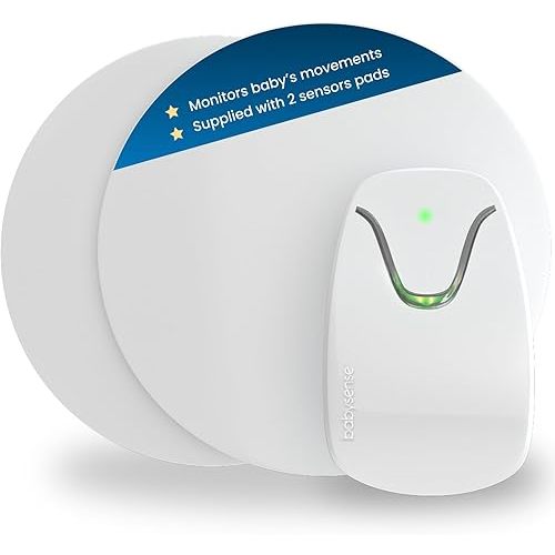 Babysense 7 Baby Sleep Breathing Movement Monitor for Newborn and Infants, No WiFi, Non Wearable, Non Contact Monitor with 2 Under-Mattress Sensors for Full Crib Coverage, FSA Baby Monitor