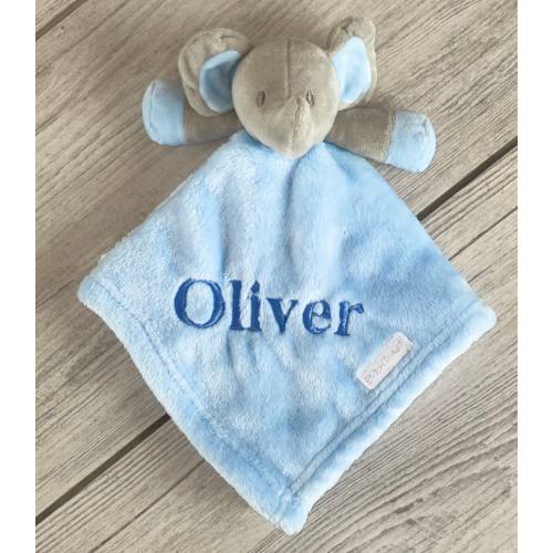 Babies personalised elephant comforter
