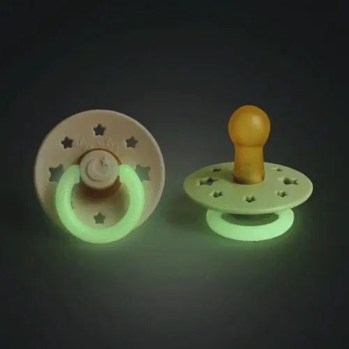 Glow-in-the-Dark Natural Rubber Pacifier 6-18M | Itzy Ritzy