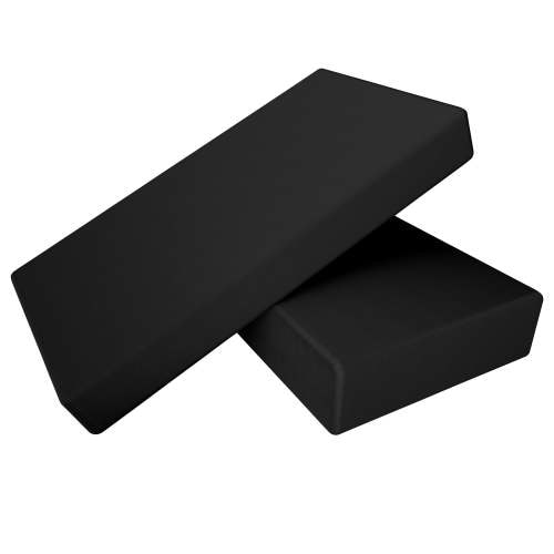 Ntbay 2 Pack 100% Brushed Microfiber Fitted Crib Sheets, Ultra Cozy and Soft Crib Sheet for Standard Crib and Toddler Mattresses, Boys, Girls, Unisex, 28" x 52", Black