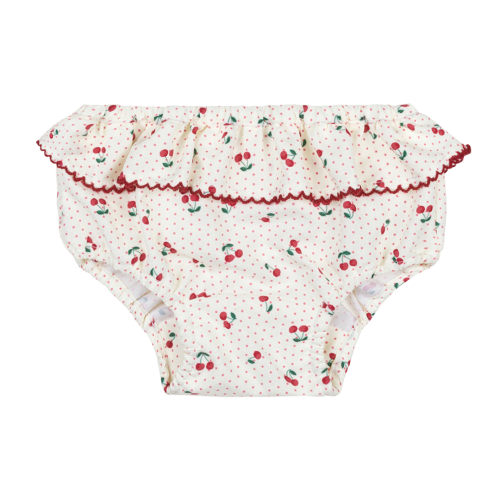 baby summer cherries diaper cover
