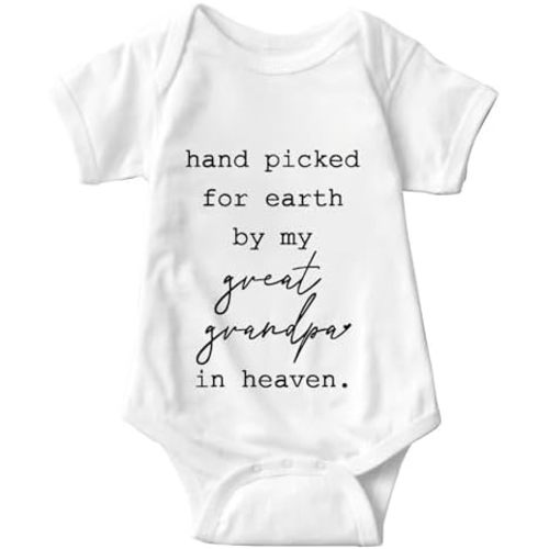 listery Hand Picked For Earth By My Great Grandpa Bodysuit New Boys Baby Girls By My Great Grandpa bodysuit