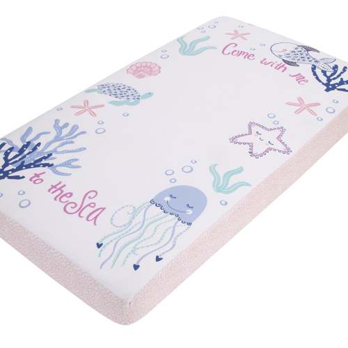NoJo Mermaid Lagoon Pink, Blue, and White "Come with me to the Sea" 10 – NoJo Baby & kids