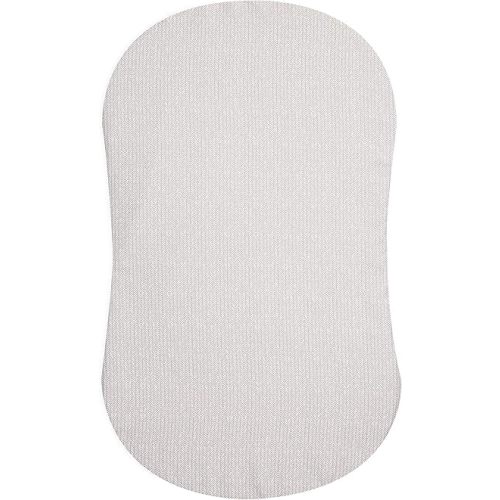 HALO BassiNest Fitted Sheet – 100% Cotton, Soft and Breathable Bassinet Sheet for Babies, 30” x 16” Pre-Shrunk Sheet Herringbone