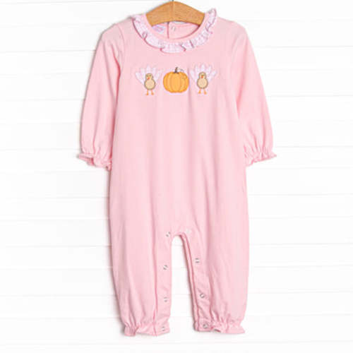 Festival Feast Applique Romper, Pink – Stitchy Fish