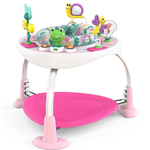 Bounce Bounce Baby 2-in-1 Activity Jumper & Table - Pink
