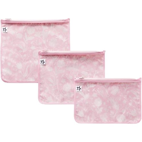 Tiny Twinkle Diaper Bag Organizing Pouches|3 Pack Mess-Proof Clear Front Travel Organizer Bags&TSA Approved Toiletry Bag Set for Baby and Mom Essentials