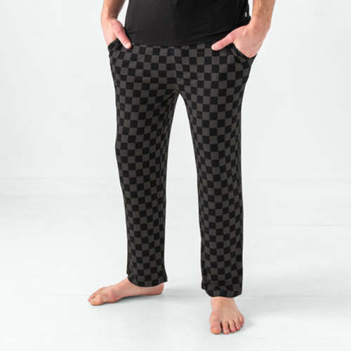 Monochrome Checks Men's Pajama Pants