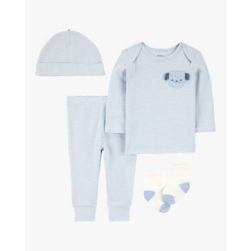 Baby 4-Piece Puppy Print Outfit Set - Blue - Carter's | Carter's