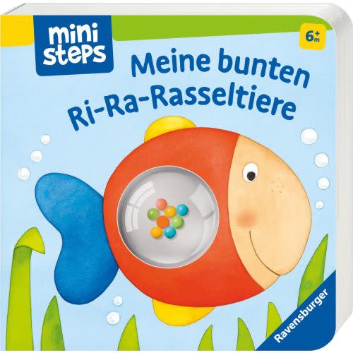 Meine bunten Ri-Ra-Rasseltiere – Rasselbuch für Kinder ab 6 Monaten, Baby-Buch, Spielbuch: Ab 6 Monaten (ministeps) : Milk, Ina, Neubacher-Fesser, Monika: Amazon.de: Books