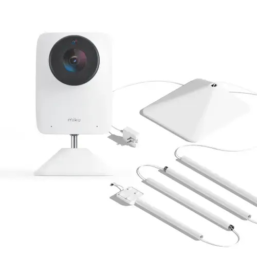 Miku Pro Smart Baby Monitor With Floor Stand | No Contact Breathing and Sleep Tracking