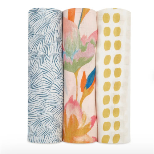 Marine Gardens Silky Soft Swaddle 3pk | aden + anais
