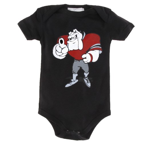 Georgia Bulldogs Infant Big Logo Bodysuit - Black
