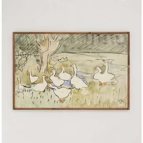 Vintage Ducks | Framed Wooden Art - Horizontal | 581