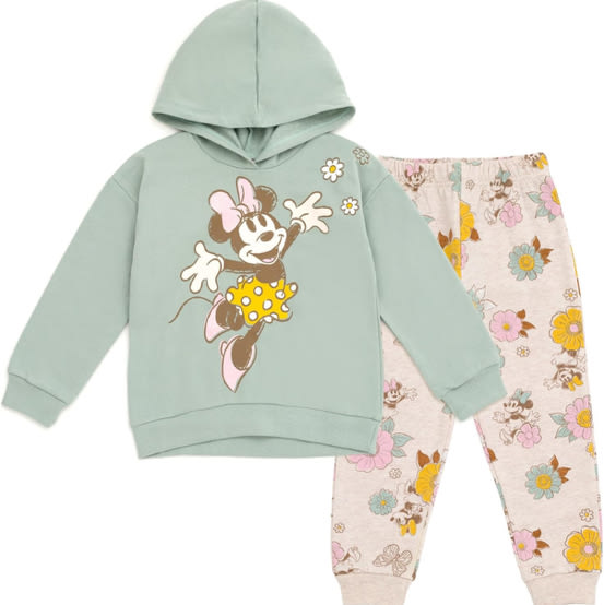 Disney Girls' Fleece Hoodie and Jogger Set for Baby & Kids
