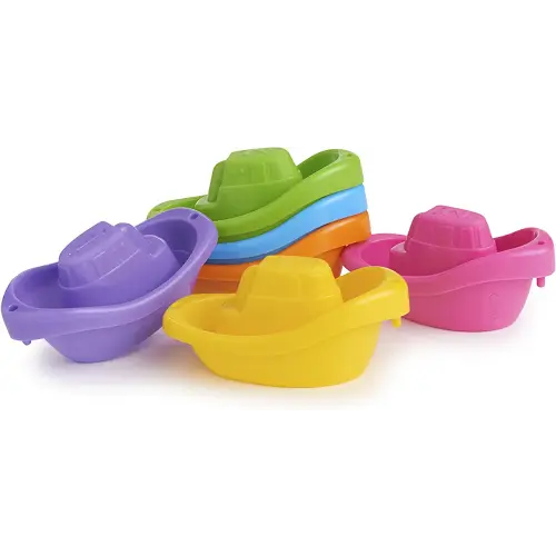 Munchkin Little Boat Train Bath Toy, Fun for Babies and Toddlers, 6 Piece Set