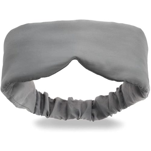 Infinity Travel - Bamboo Sleep Mask 2 - Silky Soft Bamboo Eye Mask - Machine Washable (Medium, Grey)