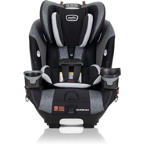 Evenflo EveryFit/All4One 3-in-1 Convertible Car Seat w/Quick Clean Cover (Latitude Gray)