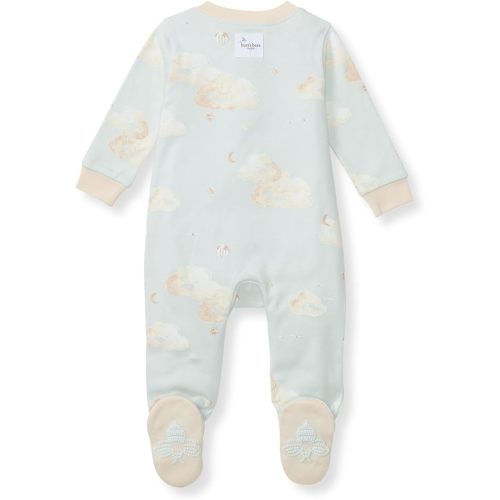 Burt's Bees Baby Boys' Sleep & Play PJs, 100% Organic Cotton One-Piece Zip Front Jumpsuit, Baby Boys Footie Pajamas & PJs