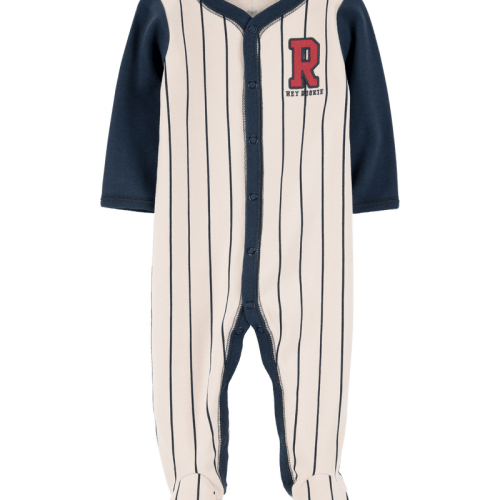 Multi Baby Baseball Rookie 2-Way Zip Cotton Sleeper pyjamas | Carter’s Oshkosh Canada