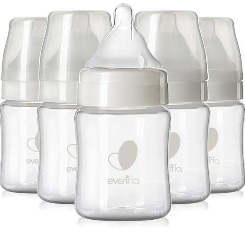 Evenflo Feeding Premium Proflo Venting Balance Plus Wide Neck Baby, Newborn and Infant Bottles - Developed by Pediatric Feeding Specialists - 5 Ounce (Pack of 6)