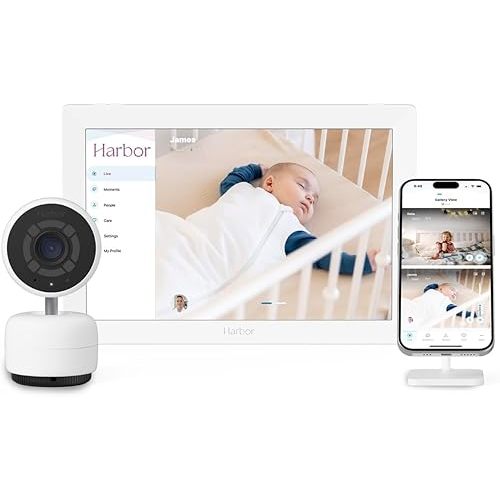 Smart Baby Monitor with 10” Tablet - The Most Reliable Way to Monitor Your Baby with or Without Internet - Private & Secure - Travel Friendly - Supports 2+ Cameras - Lifetime Membership