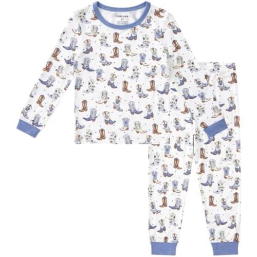 pureborn Baby Viscose from Bamboo Pajama Set Toddler Boy Sleepwear 12M-8Y