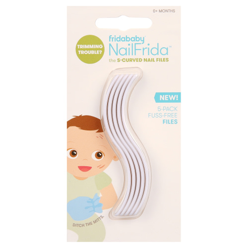 Fridababy NailFrida S-Curved Nails Files, 5 Count