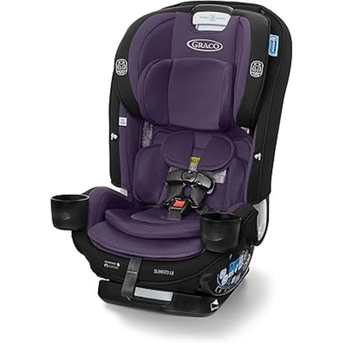 Graco SlimFit3 LX 3-in-1 Slim Car Seat, Rear Facing, Forward Facing to Highback Booster Car Seat, Katrina