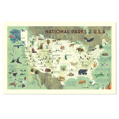 National Parks of the USA 16" x 24" Giclée Print