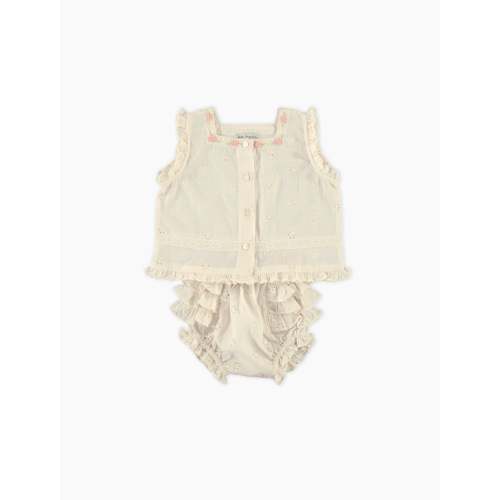 Luna Baby Set in Antique Lace