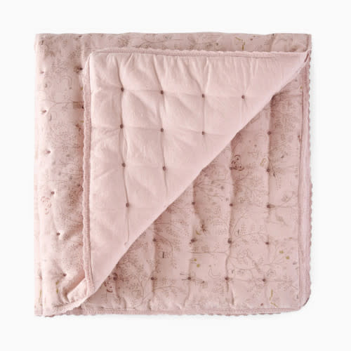 Pehr Quilted Chambray Blanket - Secret Garden
