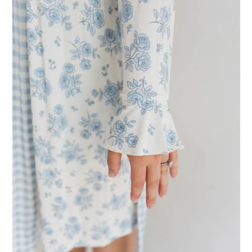 Blue Rose Garden Women's Robe – In My Jammers