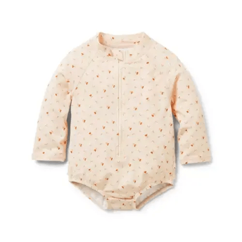 Baby Recycled Floral Rash Guard Swimsuit