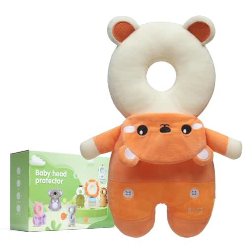 Baby Fall Back Head Protector - Baby Head Protector Backpack for Crawling Walking Gifts, Adjustable Toddlers Head Safety Pad Cushion