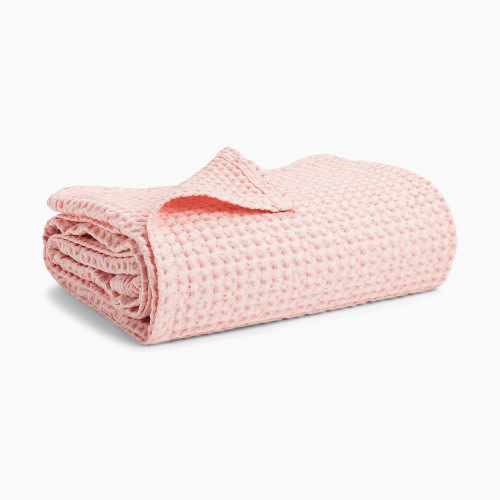 Simka Rose Waffle Blanket - Blush