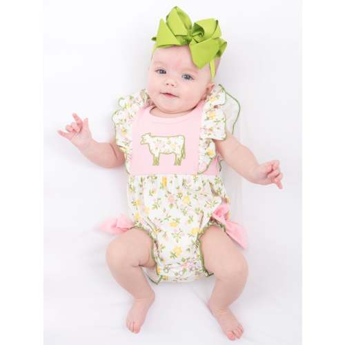 Lady Cow Floral Ruffle Bubble