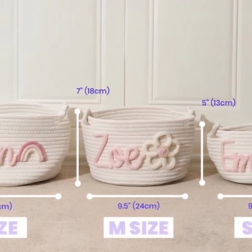 Baby Knits™ Personalized Knitted Basket