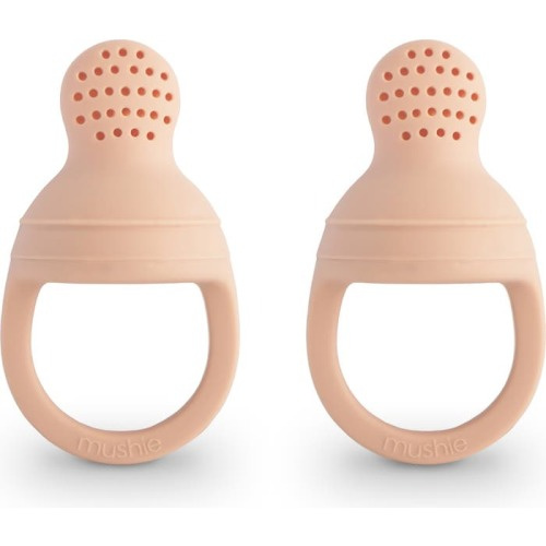 Mushie 2-Pack Fresh Food Feeders, Blush