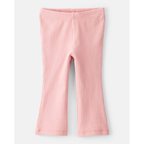 Baby Girl Cotton Flare Leggings - Pink | Carter's