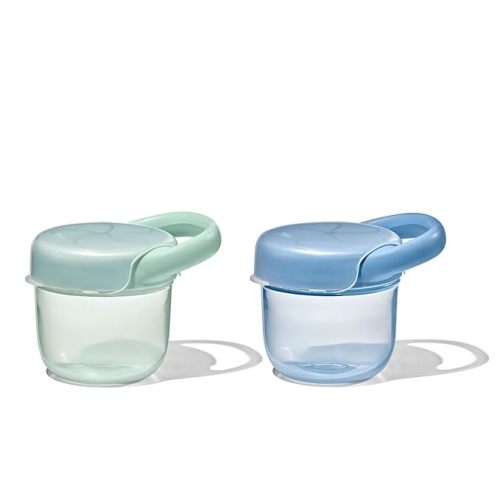 OXO Tot Snack Cup with Lid – 2 Pack, Opal and Dusk