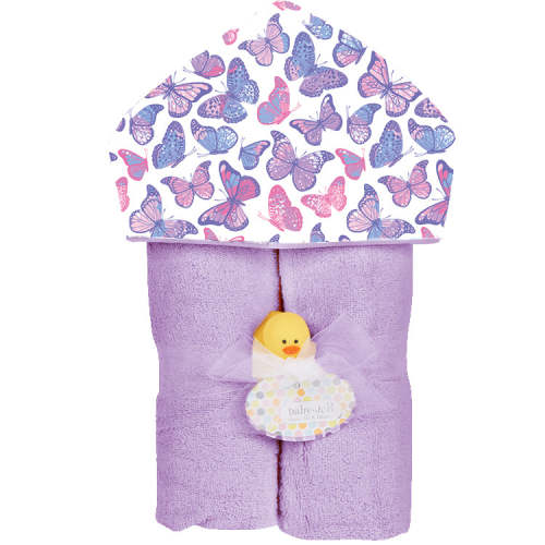 Deluxe Hooded Towel - Butterflies