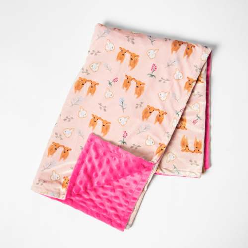 Jersey Calves & Ear Tags Minky Baby Blanket