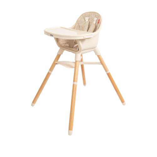 4-in-1 Multi-Use High Chair | Beige Lines [W3CHO]