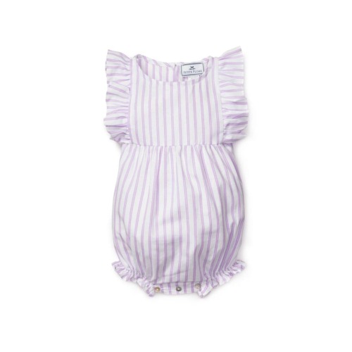 Shop Petite Plume Baby Girl's French Ticking Ruffled Romper | Saks Fifth Avenue