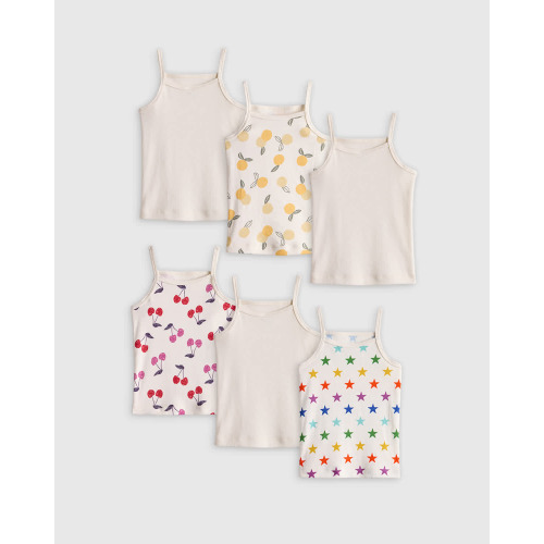 100% Organic Cotton Cami 6-Pack